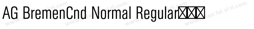 AG BremenCnd Normal Regular字体下载字体转换